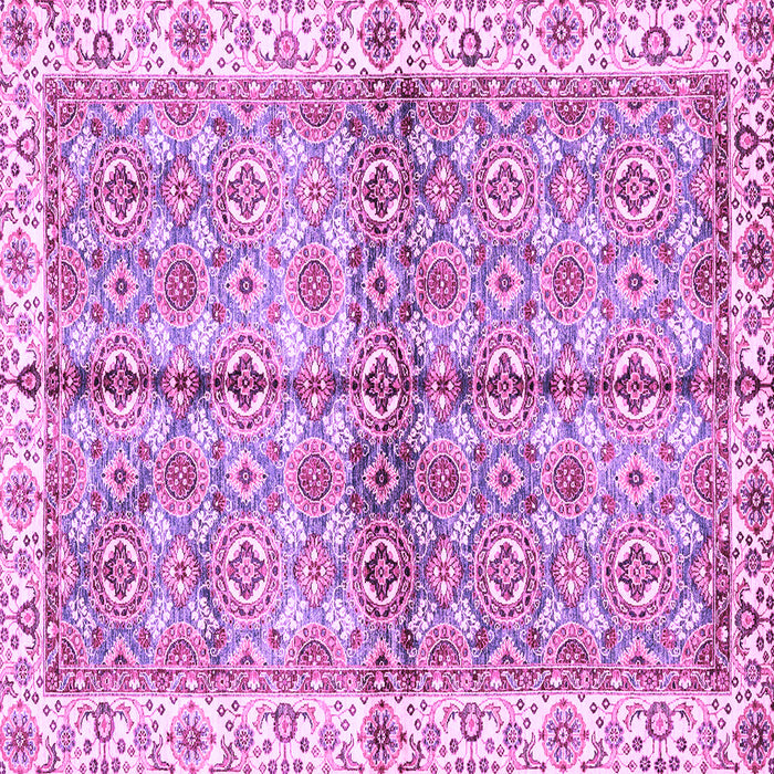 Square Oriental Purple Traditional Rug, abs3204pur