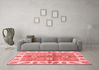 Machine Washable Oriental Red Traditional Rug, wshabs3205red