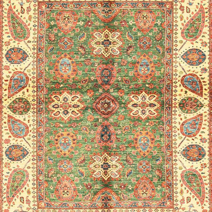 Machine Washable Abstract Red Rug, wshabs3205