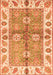 Machine Washable Oriental Orange Traditional Area Rugs, wshabs3205org