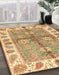 Abstract Red Oriental Rug in Family Room, abs3205