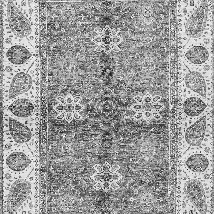 Machine Washable Oriental Gray Traditional Rug, wshabs3205gry