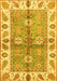 Oriental Yellow Traditional Rug, abs3205yw