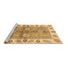 Sideview of Machine Washable Oriental Brown Traditional Rug, wshabs3205brn