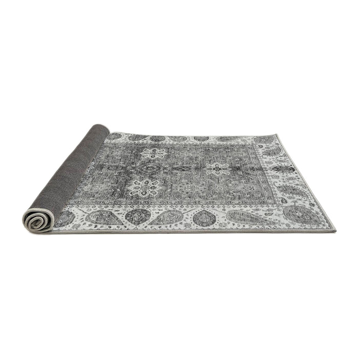 Sideview of Oriental Gray Traditional Rug, abs3205gry