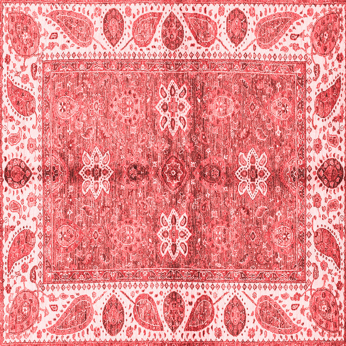 Machine Washable Oriental Red Traditional Rug, wshabs3205red