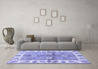 Machine Washable Oriental Blue Traditional Rug, wshabs3205blu