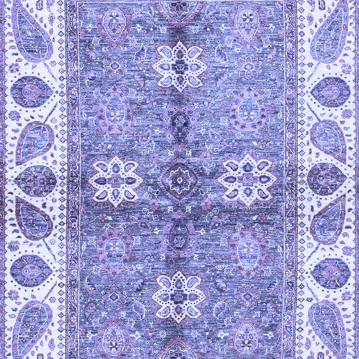 Machine Washable Oriental Blue Traditional Rug, wshabs3205blu
