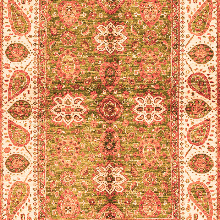 Oriental Orange Traditional Rug, abs3205org