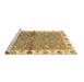 Sideview of Machine Washable Oriental Brown Traditional Rug, wshabs3206brn