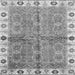 Square Oriental Gray Traditional Rug, abs3206gry