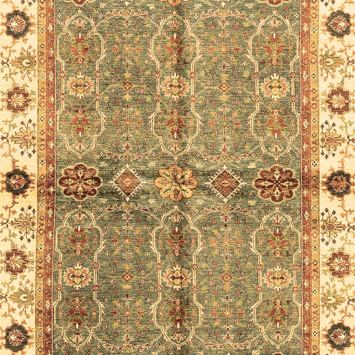 Machine Washable Oriental Brown Traditional Rug, wshabs3206brn