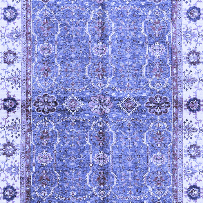 Machine Washable Oriental Blue Traditional Rug, wshabs3206blu