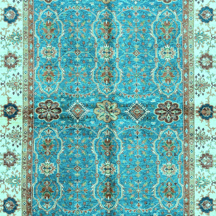Oriental Light Blue Traditional Rug, abs3206lblu