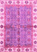 Machine Washable Oriental Pink Traditional Rug, wshabs3206pnk