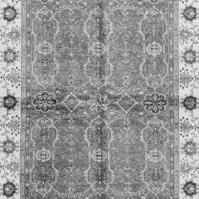 Machine Washable Oriental Gray Traditional Rug, wshabs3206gry