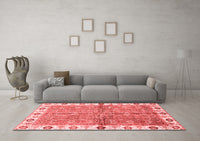 Machine Washable Oriental Red Traditional Rug, wshabs3206red