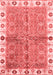 Oriental Red Traditional Area Rugs