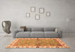 Machine Washable Oriental Orange Traditional Area Rugs in a Living Room, wshabs3206org