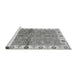 Sideview of Machine Washable Oriental Gray Traditional Rug, wshabs3206gry