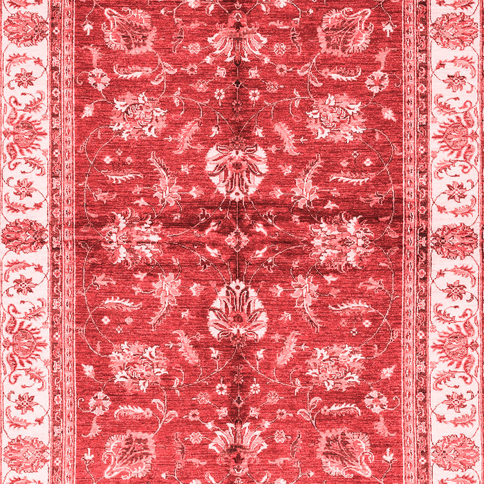 Machine Washable Oriental Red Traditional Rug, wshabs3207red