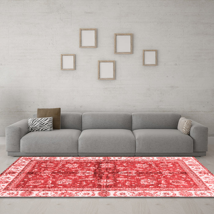 Traditional Red Washable Rugs