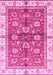 Machine Washable Oriental Pink Traditional Rug, wshabs3207pnk