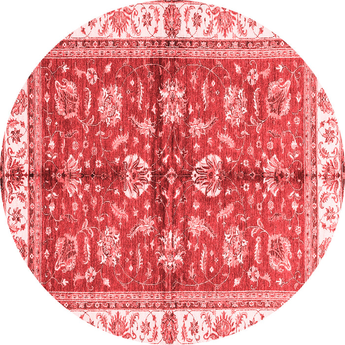 Machine Washable Oriental Red Traditional Rug, wshabs3207red