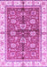 Machine Washable Oriental Purple Traditional Area Rugs, wshabs3207pur