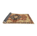 Sideview of Abstract Brown Red Persian Rug, abs3208