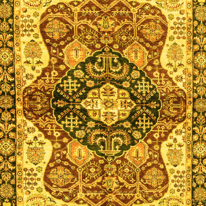 Machine Washable Persian Yellow Traditional Rug, wshabs3208yw