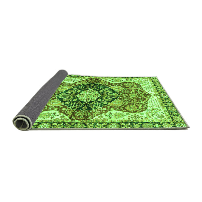 Sideview of Persian Green Traditional Rug, abs3208grn
