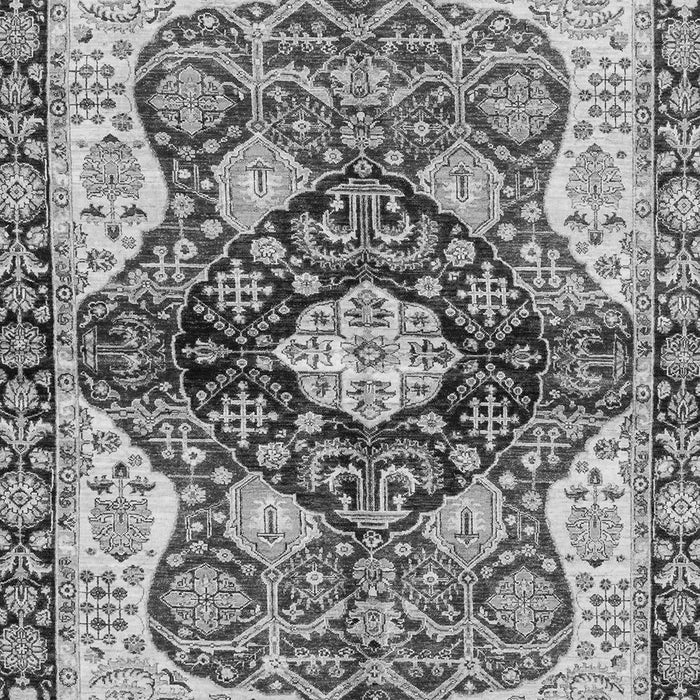 Machine Washable Persian Gray Traditional Rug, wshabs3208gry