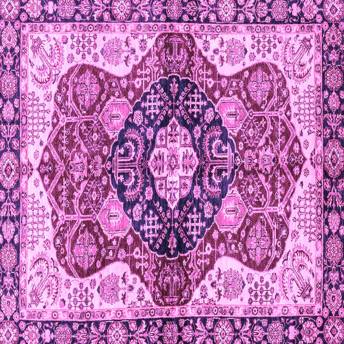 Square Machine Washable Persian Purple Traditional Area Rugs, wshabs3208pur