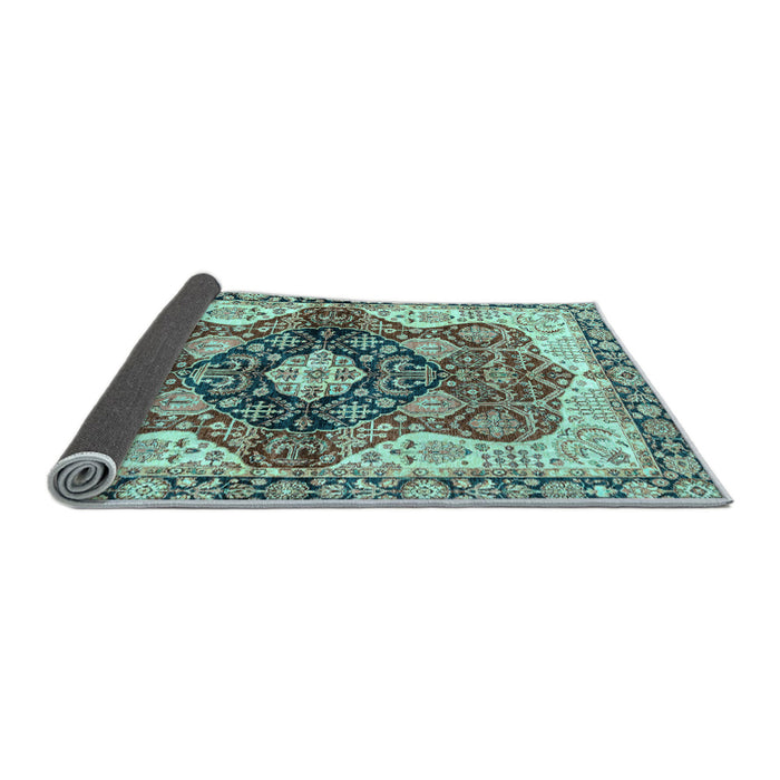 Sideview of Persian Light Blue Traditional Rug, abs3208lblu
