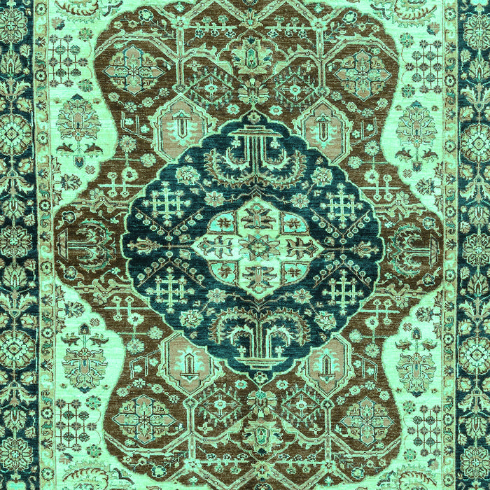Machine Washable Persian Turquoise Traditional Area Rugs, wshabs3208turq