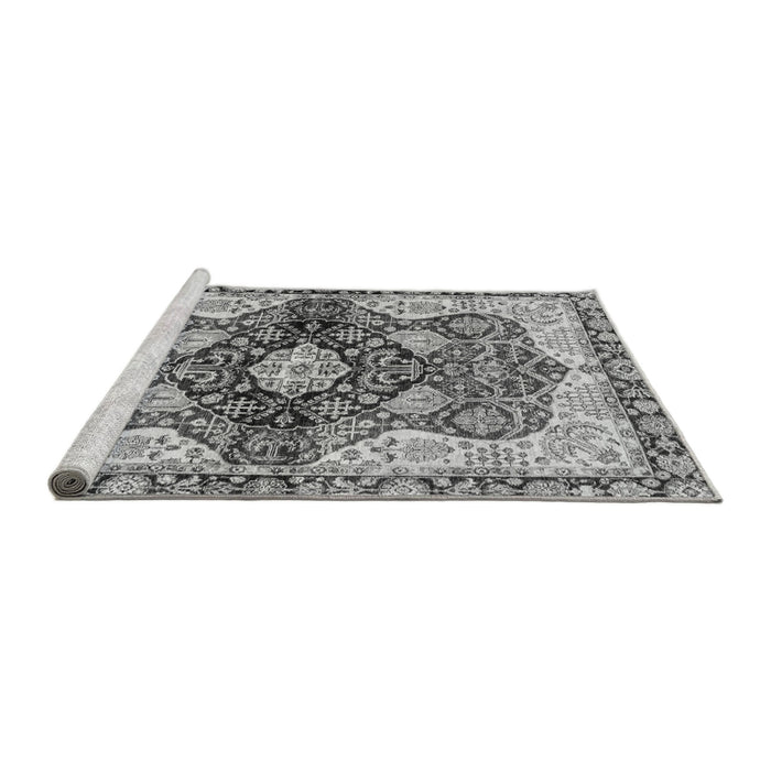 Sideview of Machine Washable Persian Gray Traditional Rug, wshabs3208gry