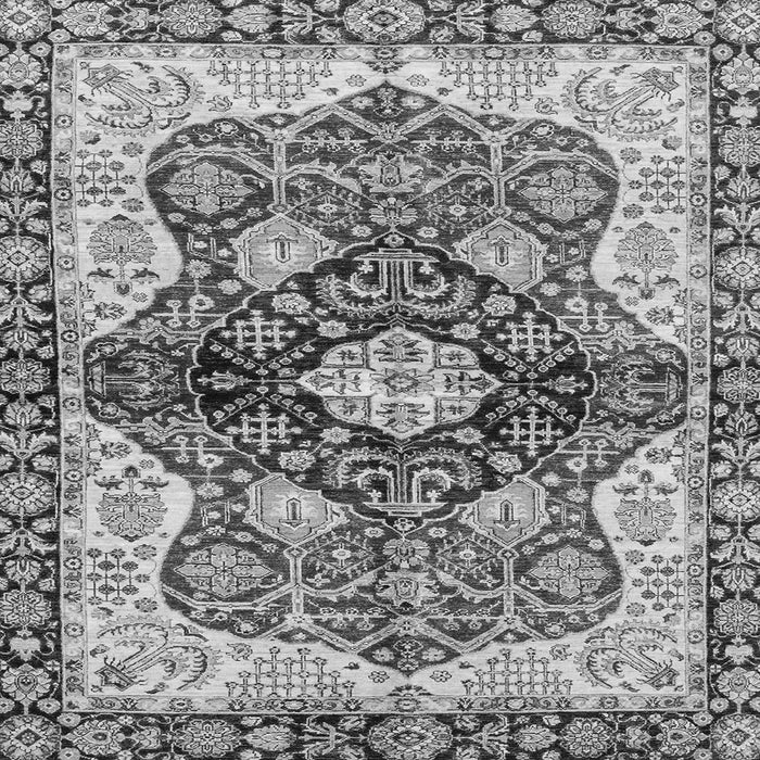 Square Machine Washable Persian Gray Traditional Rug, wshabs3208gry