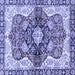 Square Persian Blue Traditional Rug, abs3208blu