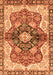 Machine Washable Persian Orange Traditional Area Rugs, wshabs3208org