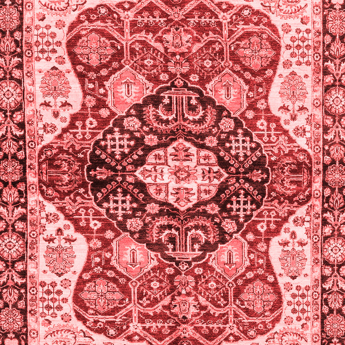 Machine Washable Persian Red Traditional Rug, wshabs3208red