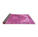 Sideview of Persian Pink Traditional Rug, abs3209pnk