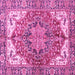 Square Persian Pink Traditional Rug, abs3209pnk