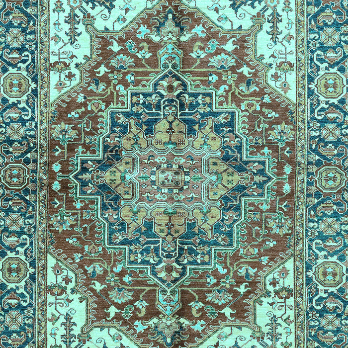 Machine Washable Persian Light Blue Traditional Rug, wshabs3209lblu