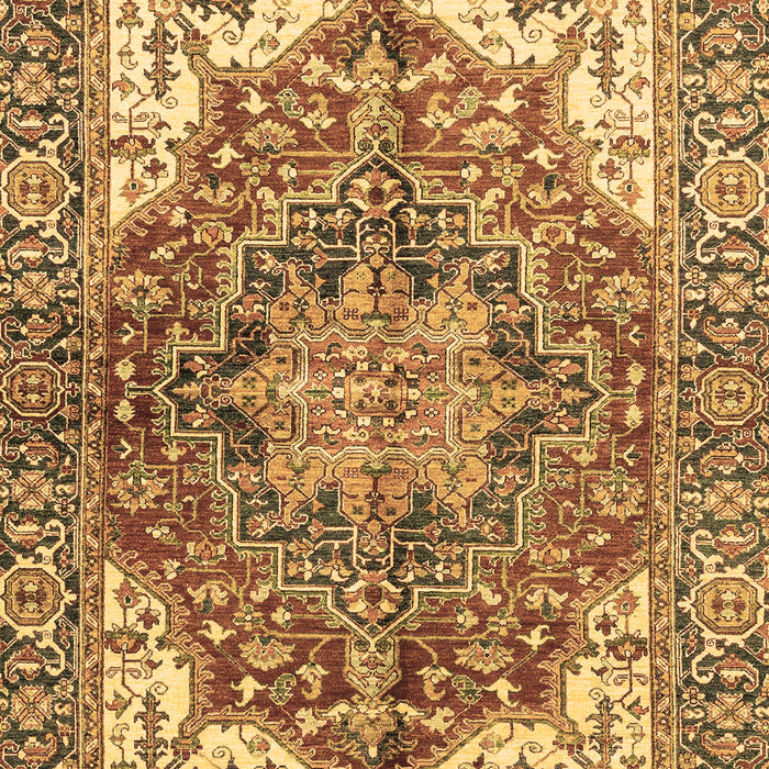 Machine Washable Persian Brown Traditional Rug, wshabs3209brn