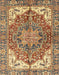 Abstract Metallic Gold Persian Rug, abs3209