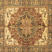 Square Persian Brown Traditional Rug, abs3209brn