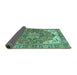 Sideview of Persian Turquoise Traditional Rug, abs3209turq