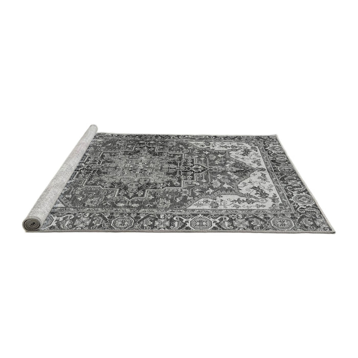 Sideview of Machine Washable Persian Gray Traditional Rug, wshabs3209gry
