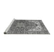 Sideview of Machine Washable Persian Gray Traditional Rug, wshabs3209gry